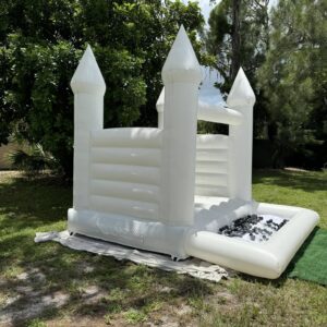 White Bouncy Castle House 10x8x8