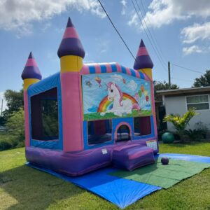 Unicorn Bouncy Castle House