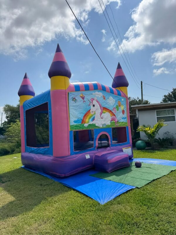 Unicorn Bouncy Castle House